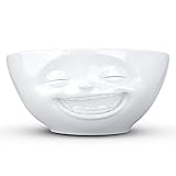 FIFTYEIGHT PRODUCTS / Tassen / Schale „Lachend' (Porzellan, 350ml, weiß, Made in Germany)