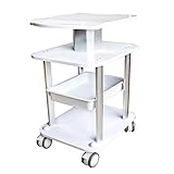 Lagerregal Serving Cart Cart Tragbarer Podest Rolling Equipment Cart, Heavy Duty Beauty Salon Small Bubble Instrument Storage Trolley, 50 Kg Ladung, Silber, Generic