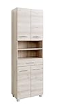 Held Möbel Portofino Seitenschrank 60, Holzwerkstoff, Buche Iconic, 35 x 60 x 185 cm