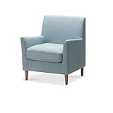 Einzelsofa Einzelsofa Stuhl Wohnzimmer Massivholz Kleine Wohnung Schlafzimmer Balkon Lazy Sofa Einzelsofa Hotelkonfigurationseinrichtungen Schlafsessel Sofabett (Color : Blauw)