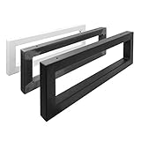 2x Wandkonsole Natural Goods Berlin | Design Waschtischhalterung | stabil Regalhalter, Waschbecken Unterbau Wandmontage | Handtuchhalter Konsolenträger Aufsatz-Waschschale DIY (500mm, Schwarz)