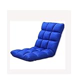 MKYOKO Faultier Sofa, Große Größe Esszimmer Boden Gefaltete Drehbare Sofa Faul Stuhl Mesh Stoff Atmungsaktiv Cool (Color : Blue)