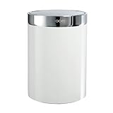 JOOP Bathroom - Chromeline - Badeimer - Chrom / Weiß mit Schwingdeckel