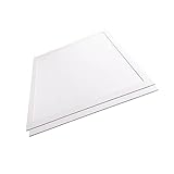 LED Panel, Deckenleuchte Büro, Rasterleuchte 62x62 cm, 36 W | 3600 lm | mit Netzteilen | TÜV-geprüft | ENEC | LED Bürolampen für Rasterdecken (4000K (neutralweiß), 2er Pack)
