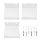 3 Stück Schwebendes Regal Wandhalterung 10 x 10 cm Kleine Transparent Acryl Wandregale mit Schraube, Spielzeug Organizer Display Rack Bücherregal für Wohnzimmer Schlafzimmer Badezimmer