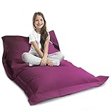 LAZY BAG Riesen-Sitzsack XL 160x125 cm mit 300 Liter | Sitzkissen 2-in-1 für Kinder & Erwachsene | Bequeme Indoor & Outdoor mit 3 Mio. EPS-Perlen für perfekte Ergonomie | Deutscher Marken Hersteller