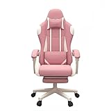 MYRRHE Gaming Stuhl Gaming Sessel Massagespiel-Stuhltuch mit Kopfstütze (Color : A)