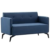Chenshu 2-Sitzer-Sofa, Schlafsofa, Schlafcouch, Couch Mit Schlaffunktion, Sofa Bed, Sofas & Couches, Bettsofa, Stoffbezug 115 x 60 x 67 cm Blau