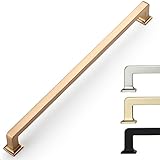 9BUILD 6 Stück 32,6 cm Schrankgriffe Champagner Bronze Schrankgriffe Lange Küche Schrank Griffe Champagner Schrank Hardware Kleiderschrank Ziehgriffe Küchengriffe für Schränke