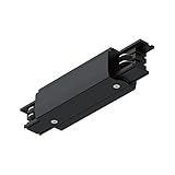 Paulmann 91366 Schienensystem ProRail3 Einspeisung Mitte 167x35mm max. 3.680W Schwarz Schienensysteme Deckenschiene Metall, Kunststoff