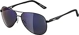 ALPINA A 107 - Verspiegelte und Bruchsichere Sonnenbrille Mit 100% UV-Schutz Für Erwachsene, black matt, One Size