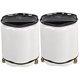 NOGRAX 2 Stück Drehgabel Arbeitsplatten-Utensilien, multifunktional, großer Organizer, Werkzeuge, Hackklotz, praktischer weißer Sparer, Trockenlöffel, Besteckaufbewahrung, abnehmbares Besteck, moderne