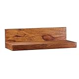 möbelando Wandregal Mumbai Massiv-Holz Sheesham Holzregal 60 cm Landhaus-Stil Hänge-Regal Echt-Holz Wand-Board Natur-Produkt