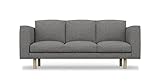 COMFORTLY Ersatzbezug für 3-Sitzer, handgefertigt, kompatibel mit Norsborg Couch, nur Bezüge (strapazierfähig, anthrazit)