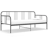 TECHPO Schlafsofa, Metall, grau, 90 x 200 cm, mit Farbe: Grau