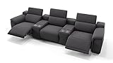 sofanella - Kinosofa MONTEFINO 3-Sitzer Stoff Homecinema