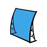 Vordach Türdach, Mit Halterung Aus Aluminiumlegierung Überdachungen Für Draußen Pultbogenvordach Überdachung Regenschutzabdeckung Aus Polycarbonat MAHFEI