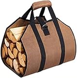LEYEN Outdoor-Camping-Kaminholztaschen, Kratz- Und Abriebfeste Kaminholz-Lagertaschen Aus Segeltuch.
