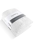 herzbach home Premium Duschtuch 2er-Set 70 x 140 cm (Weiß) – Große, weiche & saugstarke Dusch-Handtücher in Bester Qualität – 100% natürliche Baumwolle