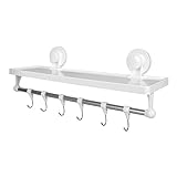 DOITOOL 1 Stück Perforiertes Regal Wandregale Wandmontageregale Metall-S-Haken Wandmontage Eingangsbereich Wandmontage Schlüsselhalter Garderobenständer Hängeregal