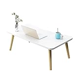 TISTIK Couchtisch im japanischen Stil, moderner niedriger Tisch aus Holz, 100 x 50 x 31,2 cm, für Zuhause, Schlafzimmer, Kleiner Esstisch/Computertisch