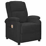 BULANED Massagesessel, Relaxsessel, Fernsehsessel, Kinosessel, Relaxsessel & -liegen, Gaming Sessel,Recliner Chair, Stillsessel, Schwarz Kunstleder