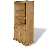 vidaXL Schrank Anrichte Sideboard im Mexiko-Stil Kiefer Massiv 80 x 40 x 170 cm