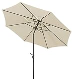 Schneider Sonnenschirm Harlem, natur, 270 cm rund, 640-02, Gestell Stahl, Bespannung Polyester, 5 kg