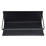 Jeanoko Kühlschrankregal, kostenlose Installation, magnetisch, Küchenregal, einfacher Stil für Zuhause (schwarz)