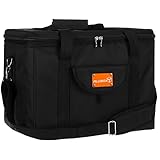 ALUBOX Picknick Kühltasche XL Black Edition 40 Liter Isoliertasche Picknicktasche Polyester schwarz