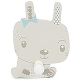 Bieco Garderobe Kinder Hase | Kindergarderobe Holz | Garderobenhaken Kinder | Wandgarderobe Holz | Kleiderhaken Kinder | Garderobenleiste Kinder 12 cm | 1 Garderoben Haken | Garderobe Holz Wandhaken