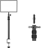 NEEWER Tisch Lichtstativ, 21,3'-43,3' verstellbare Tisch C Klammerhalterungsständer mit 1/4' 3/8' umschaltbarem Spigot und 3 Wege Schnittstelle für DSLR/Ringlicht/Videolicht/Live Streaming/Fotografie