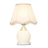 PAREKS Lampe Schreibtischlampen Schlafzimmer Nachttischlampe Nordic Girl Einfache Moderne kreative Schlafsaal Feedingat Nacht LED Keramik Lampe Bettlampe (Color : Dimmer Switch)