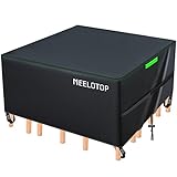 MEELOTOP Abdeckung für Gartenmöbel, Abdeckplane Gartenmöbel Verbessertes Schwerlast 600D Oxford Gewebe Wasserdicht Winddicht UV-Beständiges Abdeckung Gartenmöbel Rechteckig 160x160x72cm