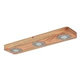 Lindby LED Deckenlampe 'Mikari' (Modern) aus Holz u.a. für Wohnzimmer & Esszimmer (3 flammig,) - Deckenleuchte, Lampe, Wohnzimmerlampe