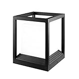 SSBHDM Vintage Säulenkopflampe Außensäulenlampe IP65 Wasserdichte Landschaftsleuchte Quadratische Sockelleuchte Gartenhauslampe