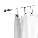 PHOS Edelstahl Design, SSA12Set5, Seilspanngarnitur, von Wand zu Wand, 5 Meter. Seilspannsystem, Gardinenseil, Gardinendraht Seilsystem Vorhang, Seilsysteme für Gardinen, Seilspannset, Vorhangseil