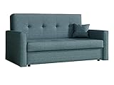 Mirjan24 Sofa Viva Bis III mit Schlaffunktion, Bettsofa, 3 Sitzer Polstersofa mit Bettkasten inkl. Kissen, Sofagarnitur, Schlafsofa Farbauswahl, Wohnlandschaft (Spirit 12)