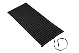 Matte, rollbar ca. 200 x 80 cm, Thaikissen Matte mit Füllung aus 100% Kapok, Oberfläche aus 100% Baumwolle (schwarz)
