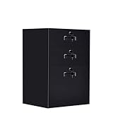 Büroschrank/Aktenschrank DREI-Schublade Aktenschrank Metallschreibtisch Seitenschrank Einfaches Bedside Cabinet Office Aktenschrank Vertikale Ablageschränke (Color : C)