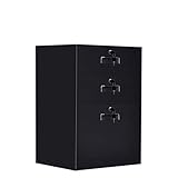 Büroschrank/Aktenschrank DREI-Schublade Aktenschrank Metallschreibtisch Seitenschrank Einfaches Bedside Cabinet Office Aktenschrank Vertikale Ablageschränke (Color : C)