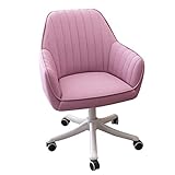 KITCISSL Gamer Stuhl Studenten Lesestuhl Kinderschreibtischstuhl Sessel Wohnzimmer Kindertisch mit Rädern, Ohrensessel Ergonomischer Computer Gaming Stuhl für Wohnzimmer Schlafzimmer (Color : Roze)