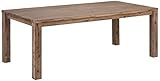 Furnhouse Ibbe Design Rechteckig Ausziehbar Esstisch 140x90 Natur Massiv Akazie Holz Esszimmer Tisch Alaska, L140xB90x H75 cm