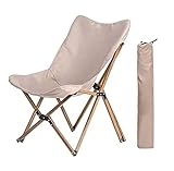 JYARZ Campingstuhl Tragbarer Ultraleichter Campingstuhl Outdoor-Klappstuhl Holzmaserung Nickerchen Angeln Strand Gartenstuhl Anglerstuhl Faltstuhl