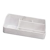 Duokon Make-up-Organizer mit 5 Fächern, Kosmetik-Aufbewahrungsbox für den Schlafsaal, Schmuck, Hautpflege, Silikagel, Haushalts-Kleinigkeiten, Finishing-Box, Einfache (Marmorfarbe)