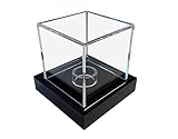 LL-Golf Kleine universal Acryl Vitrine 6x6x6cm / Showcase / Display Case / Schaukasten mit schwarzen Samt für Mineralien, Fossilien, Steine, Modelle, Minifiguren, Uhren, Schmuck, Münzen, Medaillen