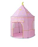 Fun Kinderzelt, Fantasy Princess Room Toy House Star Pattern Dekoration Princess Pink Castle Girl Child Secret Base (105 * 105 * 135Cm)