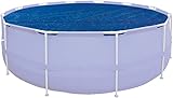 Avenli Cleanplus Solarabdeckplane Ø 330cm für Ø 360-366cm Frame Pool Solarabdeckung Solarfolie rund blau