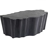 Kare Couchtisch Tree Stump Schwarz 119x68cm Couch-& Sofatische, Kunststoff, 44x119x68cm