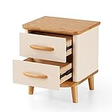 Kleiner Nachttisch Kleiner Nachttisch Schlafzimmer Aufbewahrungsschrank Möbelschrank Doppelaufbewahrung (Farbe: Weiß Größe: 43 * 40 * 50 cm) (Weiß 43 * 40 * 50 cm)